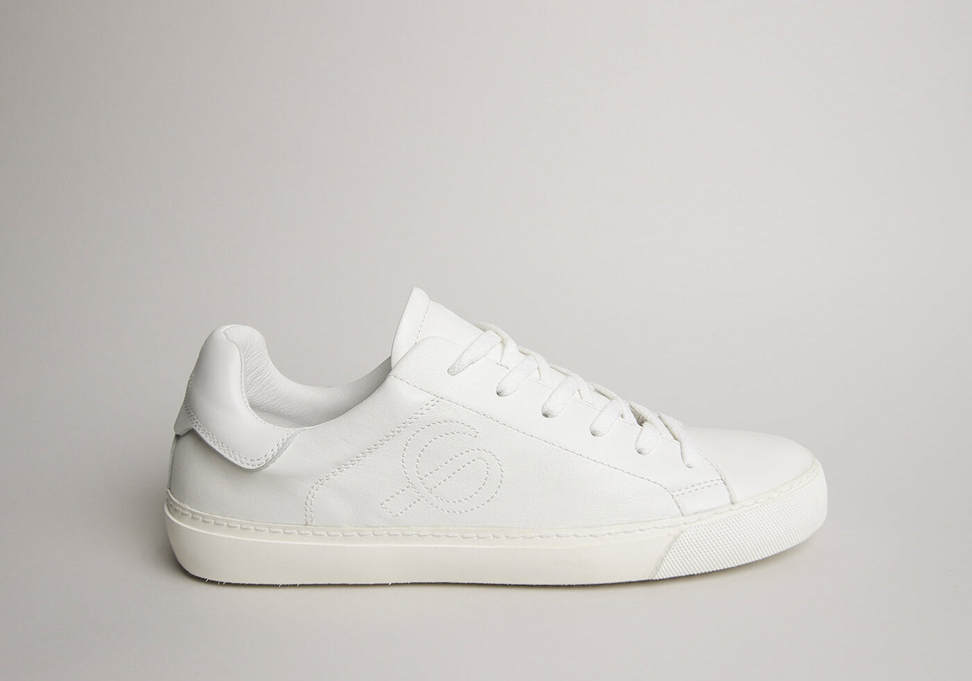 White goat leather Euforia Milano sneaker made in Italy