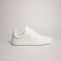 Women’s white goat leather Milano sneaker made in Italy
