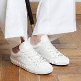 The Tumbled Leather - White